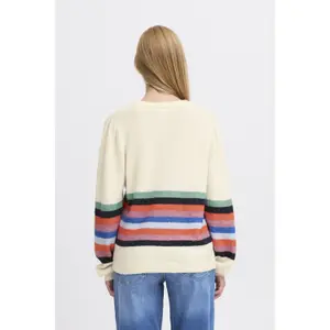 Pullover Damen Ichi Dusty Stripe image-4
