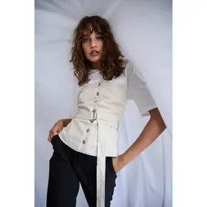 Belted bustier for women Ichi Carolinas image-2