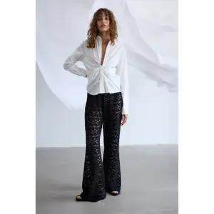 Kanten flared broek voor dames Ichi Palolla image-2