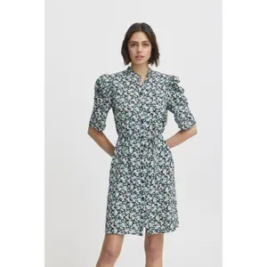 Robe chemise femme Ichi Nina Dr image-1