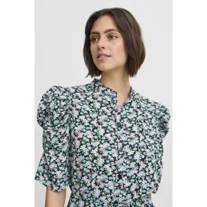 Robe chemise femme Ichi Nina Dr image-5