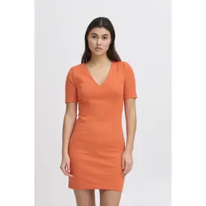 Damen V-Ausschnitt Kleid Ichi Kala 1 image-5