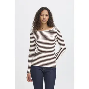 Pullover mit Rundhalsausschnitt Damen Ichi Cella image-4
