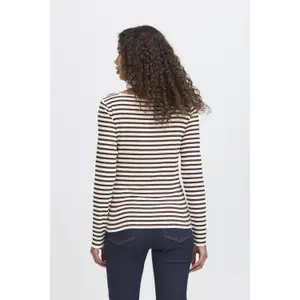Pullover mit Rundhalsausschnitt Damen Ichi Cella image-5