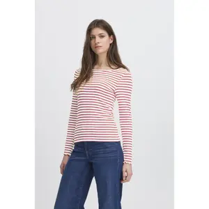 Pullover mit Rundhalsausschnitt Damen Ichi Cella image-2