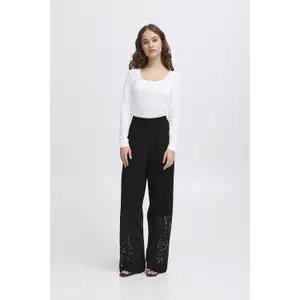Pleated trousers for women Ichi Marila image-4