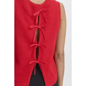 Ärmelloser Pullover Damen Ichi Dotties image-4