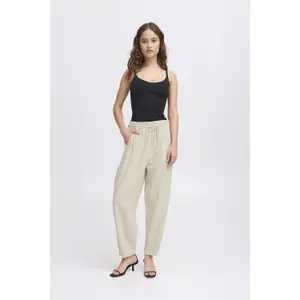 Calças barrel mulher Ichi Linno image-3