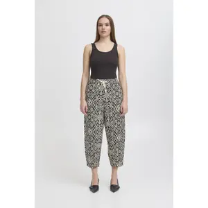 Calças barrel mulher Ichi Linno image-3