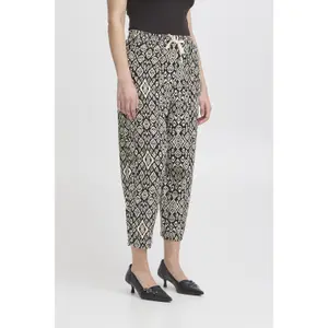 Calças barrel mulher Ichi Linno image-4