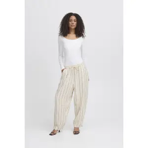 Calças barrel mulher Ichi Linno image-3