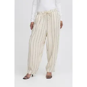 Calças barrel mulher Ichi Linno image-4