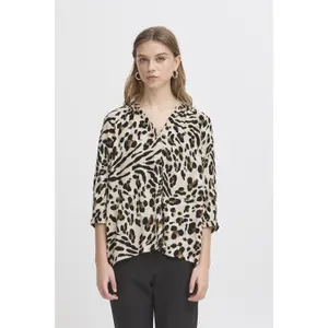 Shorts für Damen Ichi Marrakeck Aop 6 image-4