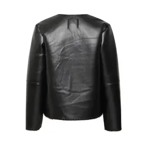 Leather jacket woman Ichi Ecoza image-1