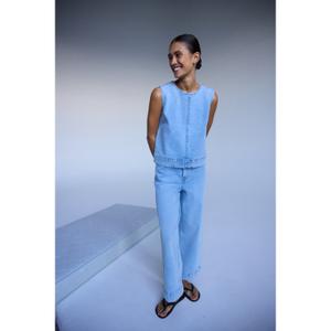 Women's denim tank top Ichi Armios image-2