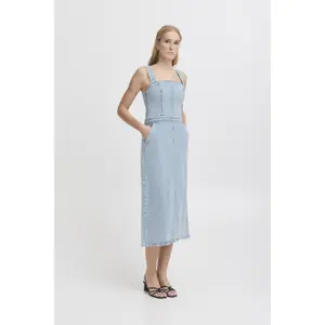 Denim dress for women Ichi Armios image-4