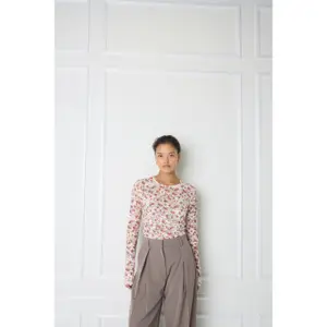 Blouse manche longue femme Ichi Cora image-3