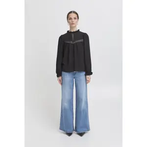 Langärmelige Bluse, Damen Ichi Sassy image-5