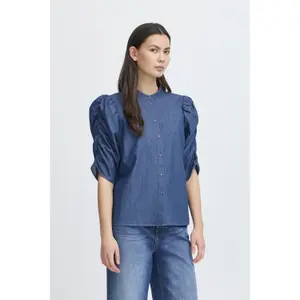Damenbluse Ichi Rosa image-4