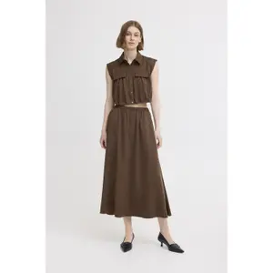 Woman's sleeveless shirt Ichi Stella image-4