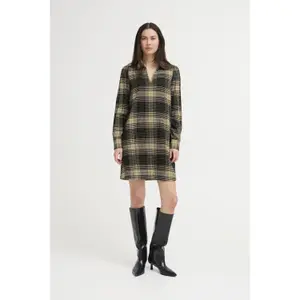 20124123-900000314-kleid-damen-ichi-esiva-dr-check-pattern