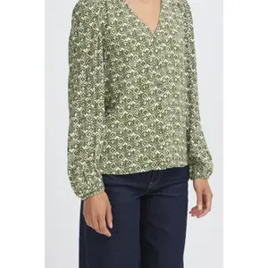 Langärmelige Bluse, Damen Ichi Vera22 image-5