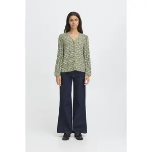 Langärmelige Bluse, Damen Ichi Vera22 image-2