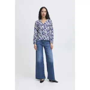 Langärmelige Bluse, Damen Ichi Vera22 image-3