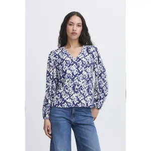 Langärmelige Bluse, Damen Ichi Vera22 image-5