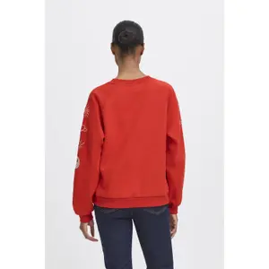 Dames sweatshirt Ichi Lela Brushed 4 image-4