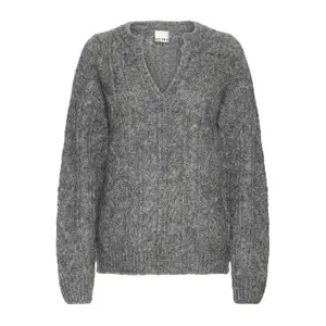 Women's V-neck sweater Ichi Belablue image-0