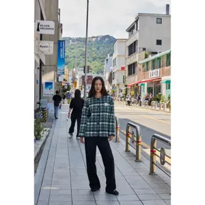 Karierte Damenjacke Ichi Johanna Ja image-3