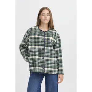 Karierte Damenjacke Ichi Johanna Ja image-6