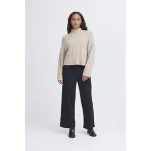 Women's round neck sweater Ichi Mylle LS6 image-4