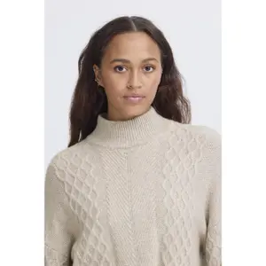 Women's round neck sweater Ichi Mylle LS6 image-6