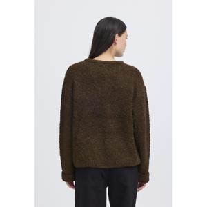 Pullover mit Rundhalsausschnitt Damen Ichi Blarisa image-3