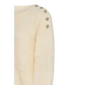 Pullover mit Rundhalsausschnitt Damen Ichi Astra LS3 image-2