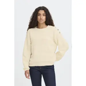 Pullover mit Rundhalsausschnitt Damen Ichi Astra LS3 image-4