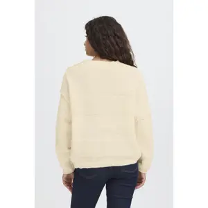 Pullover mit Rundhalsausschnitt Damen Ichi Astra LS3 image-5