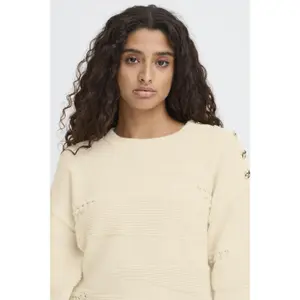 Pullover mit Rundhalsausschnitt Damen Ichi Astra LS3 image-6