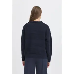 Pullover mit Rundhalsausschnitt Damen Ichi Astra LS3 image-5