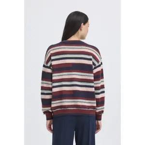 Pullover mit V-Ausschnitt Damen Ichi Astra LS4 image-5
