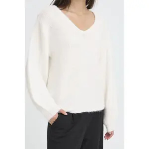 Pullover mit Rundhalsausschnitt Damen Ichi Dabria image-3