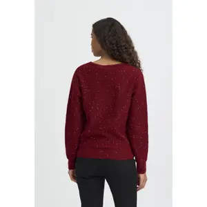 Pullover mit V-Ausschnitt Damen Ichi Damian image-4