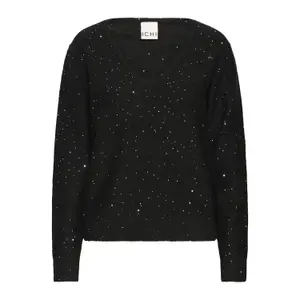 Women's v-neck sweater Ichi Damian image-0