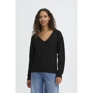 Women's v-neck sweater Ichi Damian image-6