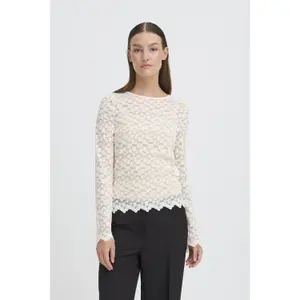 Pullover mit Rundhalsausschnitt Damen Ichi Nojelly image-4