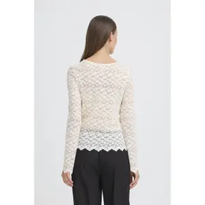 Pullover mit Rundhalsausschnitt Damen Ichi Nojelly image-5