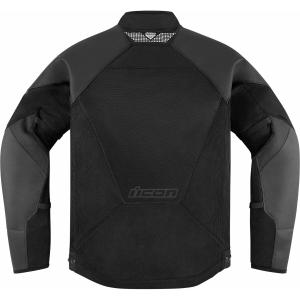 Leather motorcycle jacket Icon Mesh AF CE image-1