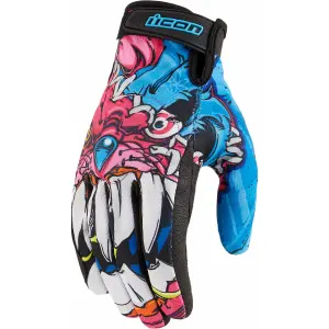 Guantes de moto de verano Icon Hooligan Beastie Bunny image-0